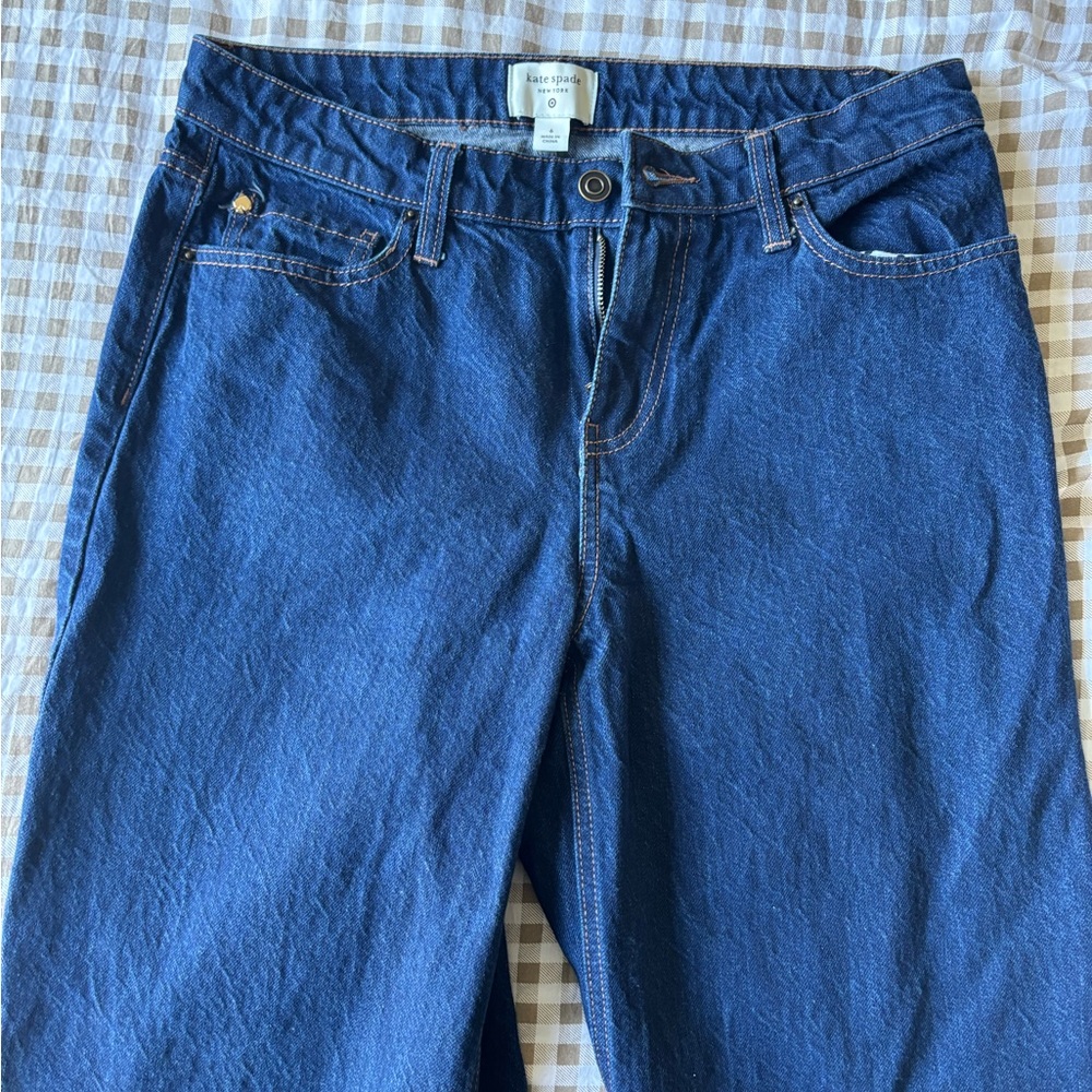 Kate Spade Blue Straight Leg Pants